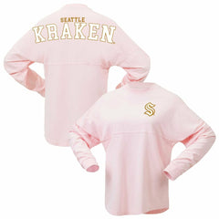 Seattle Kraken Fanatics Women's Spirit Jersey Long Sleeve T-Shirt - Pink | Fanatics Clearance
