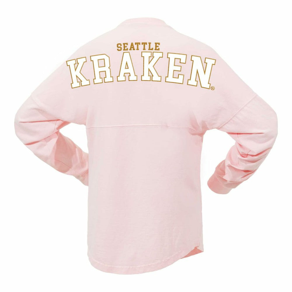 Seattle Kraken Fanatics Women's Spirit Jersey Long Sleeve T-Shirt - Pink | Fanatics Clearance