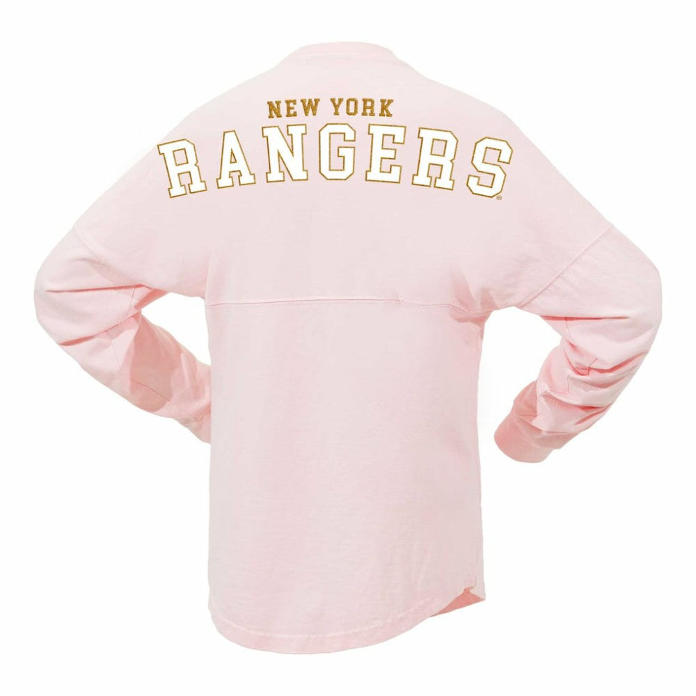 New York Rangers Fanatics Women's Spirit Jersey Long Sleeve T-Shirt - Pink | Fanatics near me