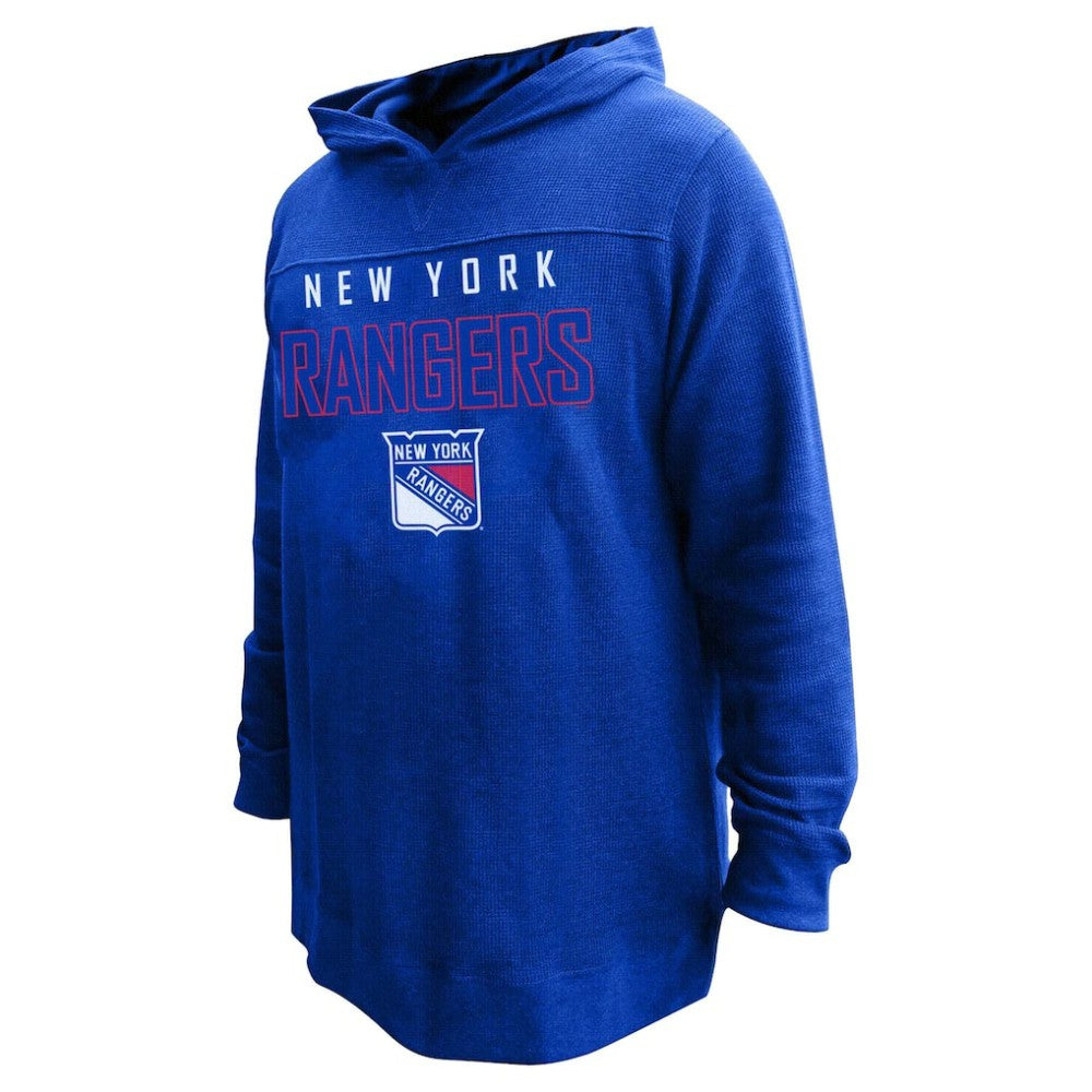 Mika Zibanejad New York Rangers Profile Women's Plus Size Name & Number Thermal Pullover Hoodie - Blue | NHL sale