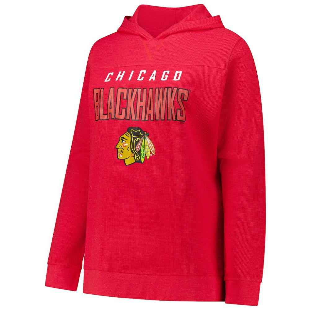 Connor Bedard Chicago Blackhawks Profile Women's Plus Size Name & Number Thermal Pullover Hoodie - Red | NHL on sale