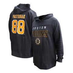 David Pastrnak Boston Bruins Profile Women's Plus Size Name & Number Thermal Pullover Hoodie - Black | NHL on sale