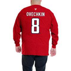 Alexander Ovechkin Washington Capitals Profile Big & Tall Name & Number Thermal Pullover Sweatshirt - Red | NHL on sale