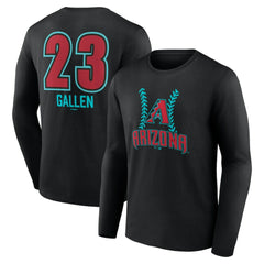 Zac Gallen Arizona Diamondbacks Name & Number Fastball Long Sleeve T-Shirt Outlet