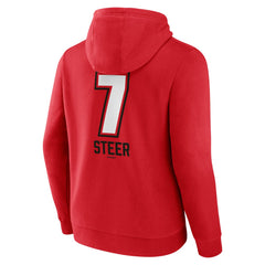 Spencer Steer Cincinnati Reds Name & Number Fastball Pullover Hoodie Outlet
