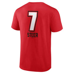 Spencer Steer Cincinnati Reds Name & Number Fastball T-Shirt Sale