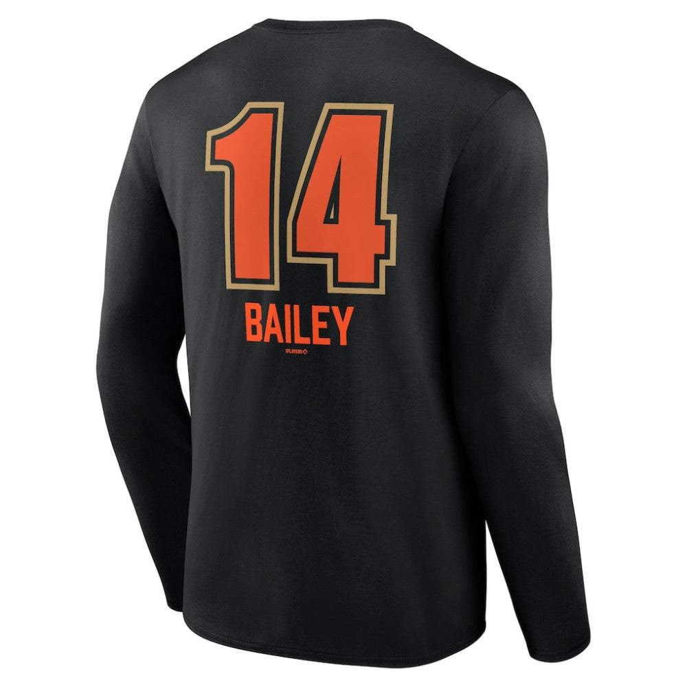 Patrick Bailey San Francisco Giants Name & Number Fastball Long Sleeve T-Shirt Outlet