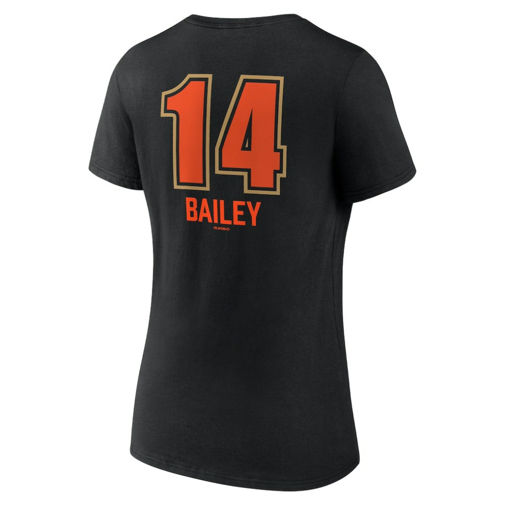 Patrick Bailey San Francisco Giants Women's Name & Number Fastball V-Neck T-Shirt Outlet