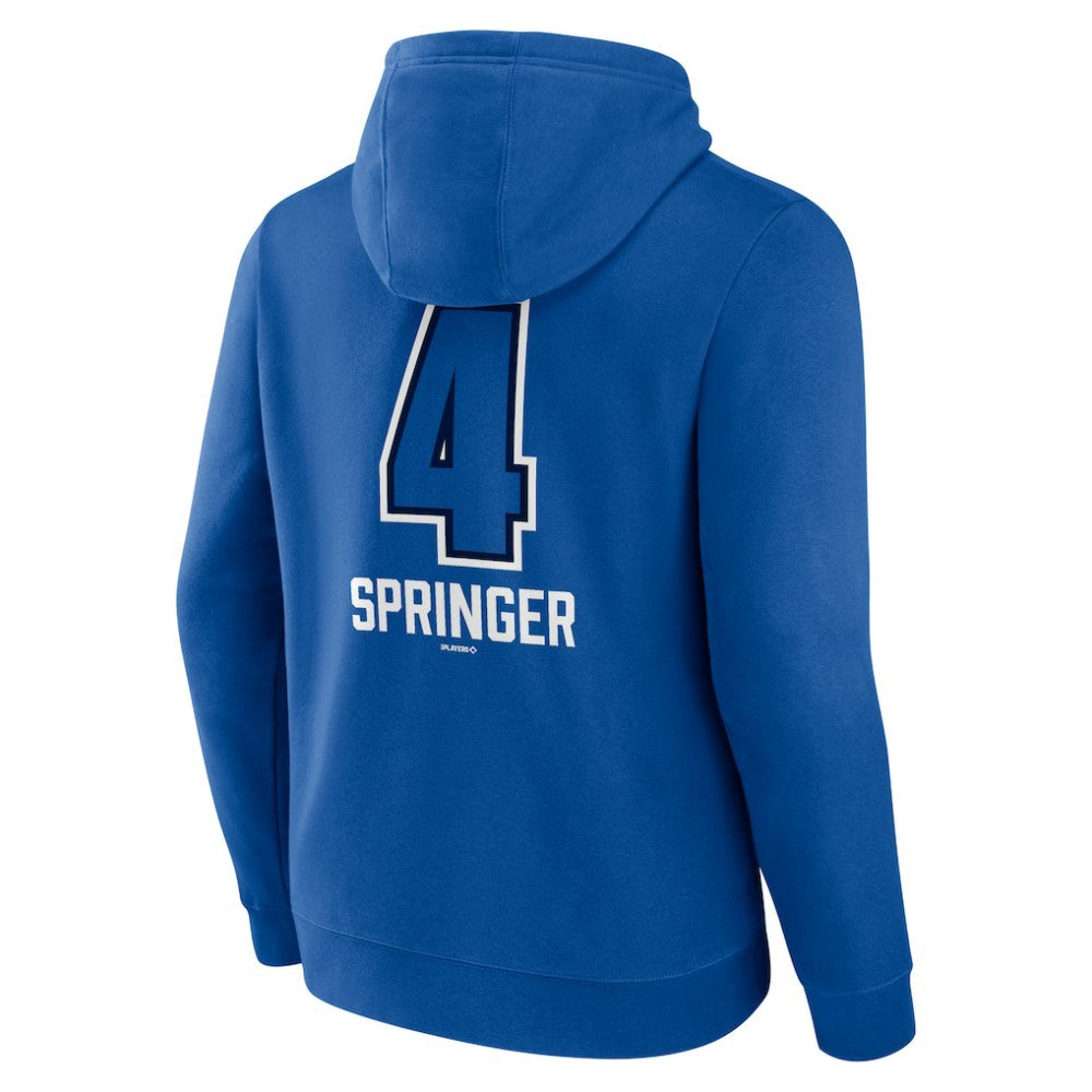 George Springer Toronto Blue Jays Name & Number Fastball Pullover Hoodie Online