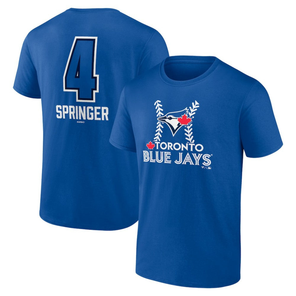 George Springer Toronto Blue Jays Name & Number Fastball T-Shirt Online