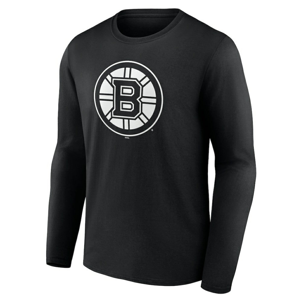 Boston Bruins Personalized Name & Number Monochrome Long Sleeve T-Shirt - Black | NHL near me