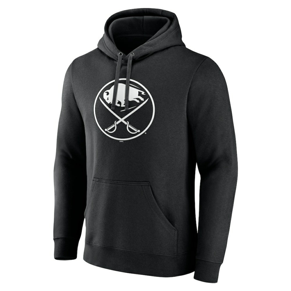 Buffalo Sabres Personalized Name & Number Monochrome Pullover Hoodie - Black | NHL near me