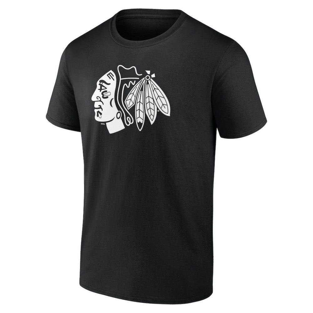 Chicago Blackhawks Personalized Name & Number Monochrome T-Shirt - Black | NHL discount