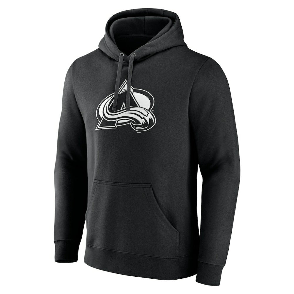 Colorado Avalanche Personalized Name & Number Monochrome Pullover Hoodie - Black | NHL on sale