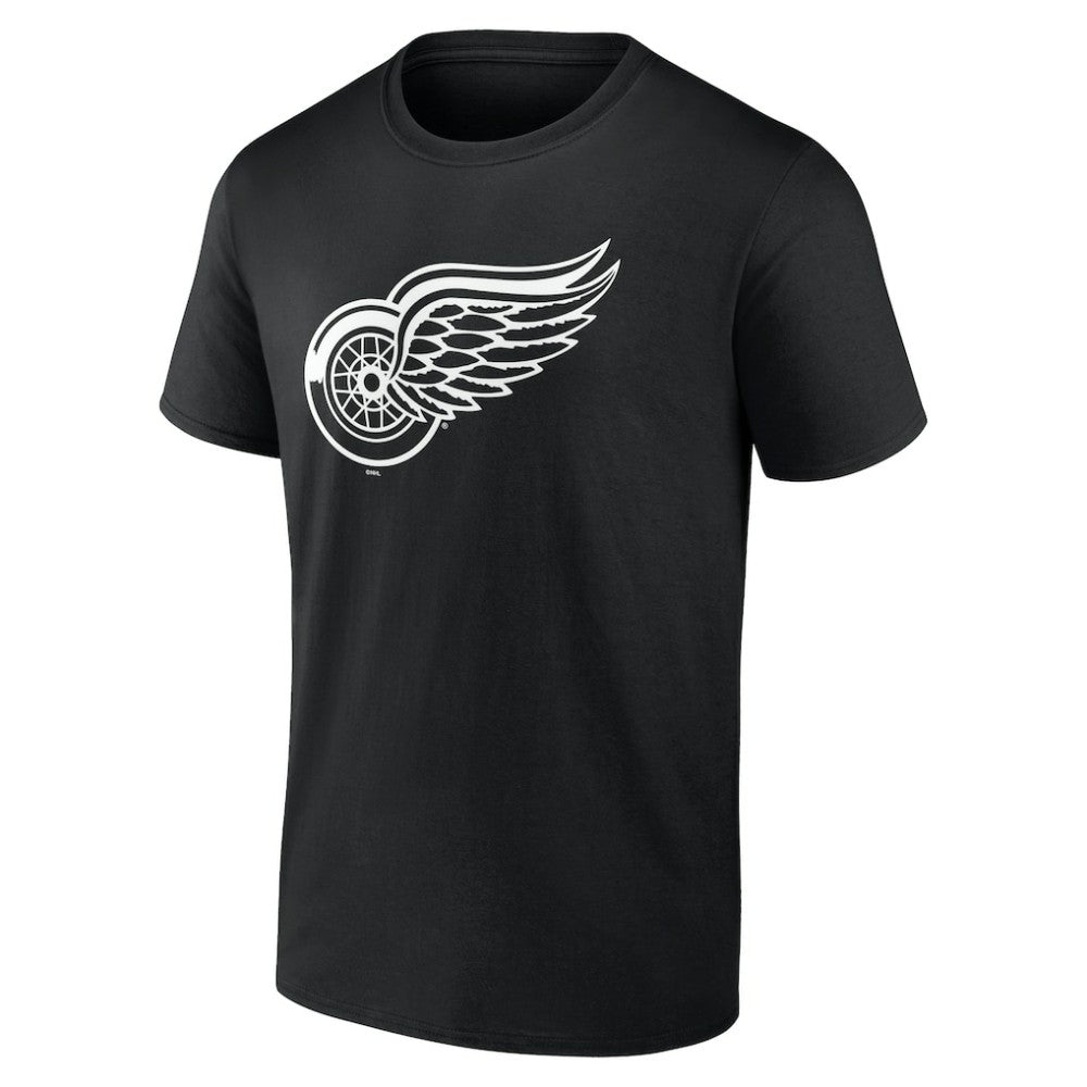 Detroit Red Wings Personalized Name & Number Monochrome T-Shirt - Black | NHL online