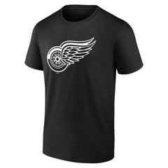 Detroit Red Wings Personalized Name & Number Monochrome T-Shirt - Black | NHL online