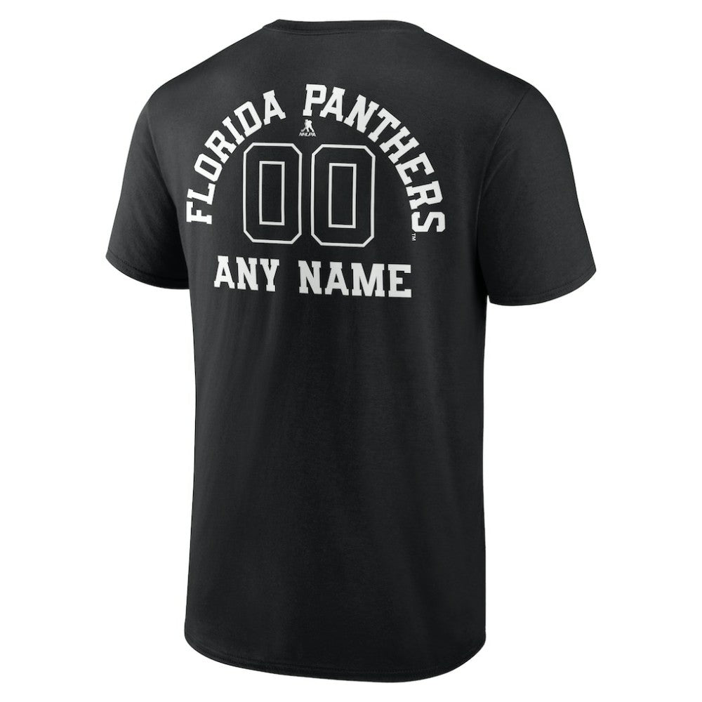 Florida Panthers Personalized Name & Number Monochrome T-Shirt - Black | NHL on sale