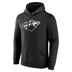 Minnesota Wild Personalized Name & Number Monochrome Pullover Hoodie - Black | NHL sale