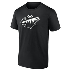Minnesota Wild Personalized Name & Number Monochrome T-Shirt - Black | NHL discount