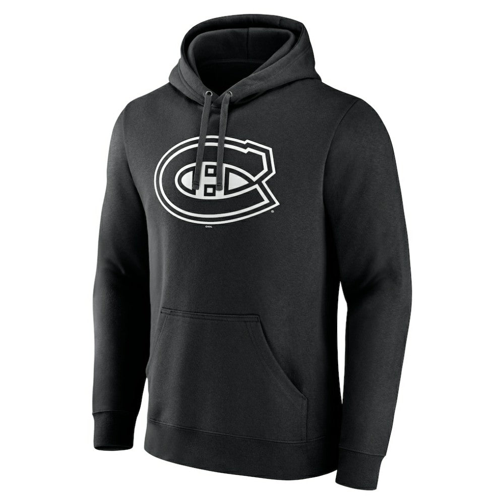Montreal Canadiens Personalized Name & Number Monochrome Pullover Hoodie - Black | NHL sale