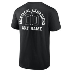 Montreal Canadiens Personalized Name & Number Monochrome T-Shirt - Black | NHL discount