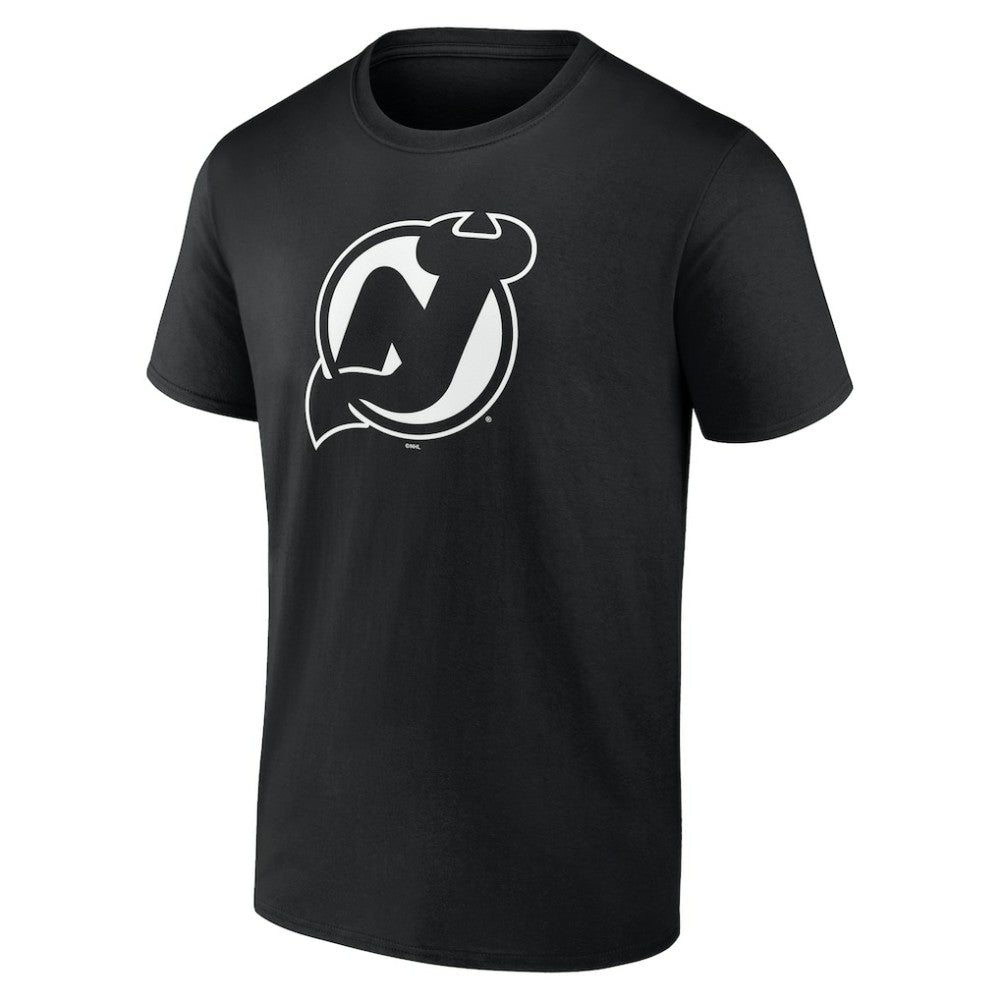 New Jersey Devils Personalized Name & Number Monochrome T-Shirt - Black | NHL Clearance