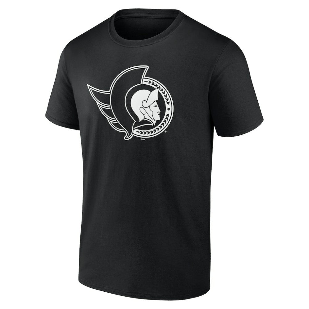 Ottawa Senators Personalized Name & Number Monochrome T-Shirt - Black | NHL discount