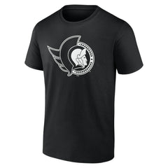 Ottawa Senators Personalized Name & Number Monochrome T-Shirt - Black | NHL discount