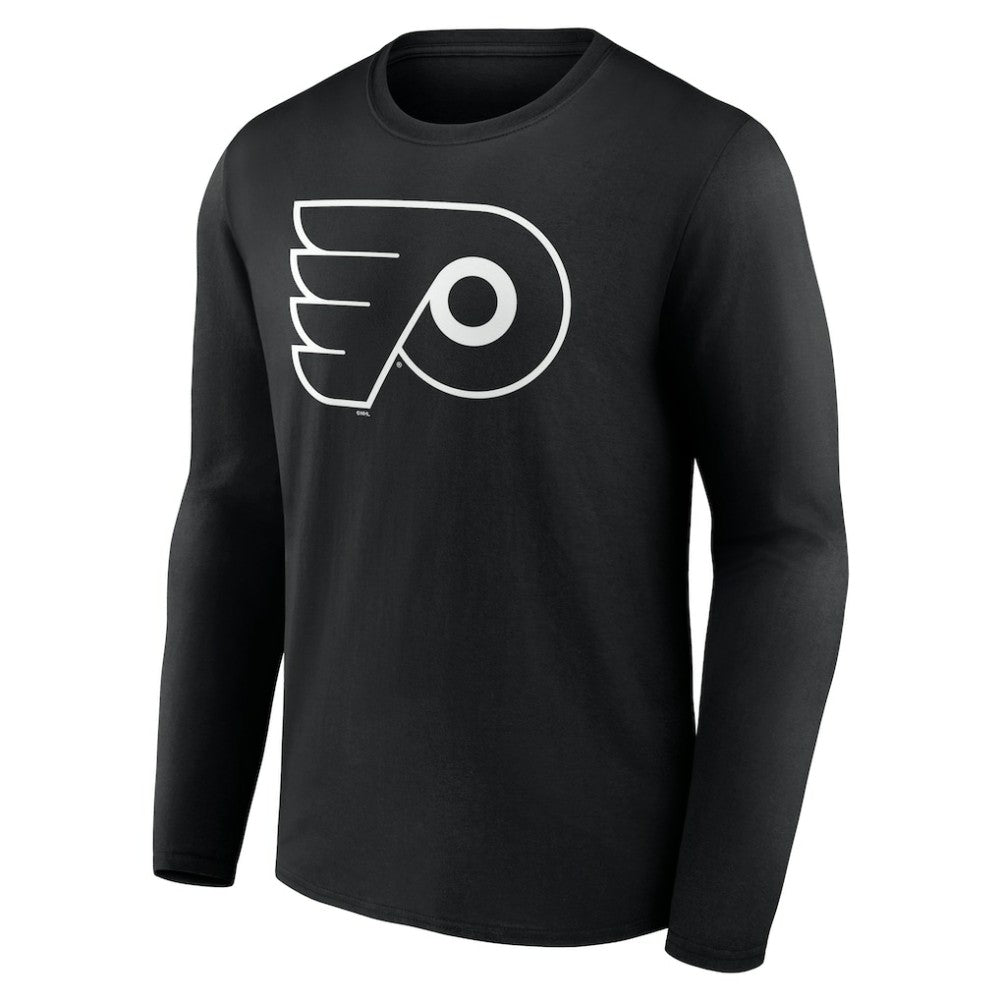 Philadelphia Flyers Personalized Name & Number Monochrome Long Sleeve T-Shirt - Black | NHL near me