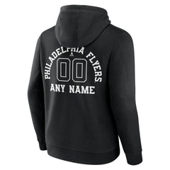 Philadelphia Flyers Personalized Name & Number Monochrome Pullover Hoodie - Black | NHL on sale
