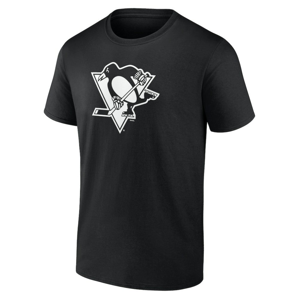 Pittsburgh Penguins Personalized Name & Number Monochrome T-Shirt - Black | NHL Lifestyle