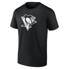 Pittsburgh Penguins Personalized Name & Number Monochrome T-Shirt - Black | NHL Lifestyle