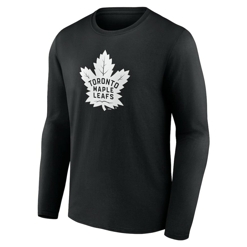 Toronto Maple Leafs Personalized Name & Number Monochrome Long Sleeve T-Shirt - Black | NHL sale