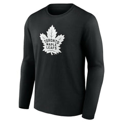 Toronto Maple Leafs Personalized Name & Number Monochrome Long Sleeve T-Shirt - Black | NHL sale