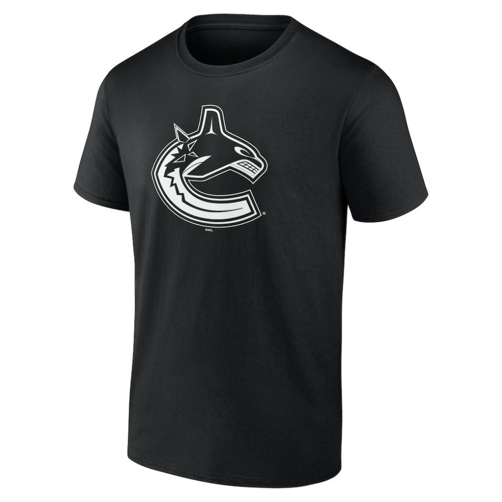 Vancouver Canucks Personalized Name & Number Monochrome T-Shirt - Black | NHL discount