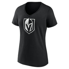 Vegas Golden Knights Women's Personalized Name & Number Monochrome V-Neck T-Shirt - Black | NHL discount
