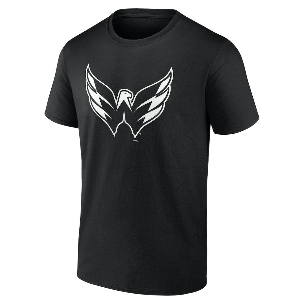 Washington Capitals Personalized Name & Number Monochrome T-Shirt - Black | NHL Lifestyle
