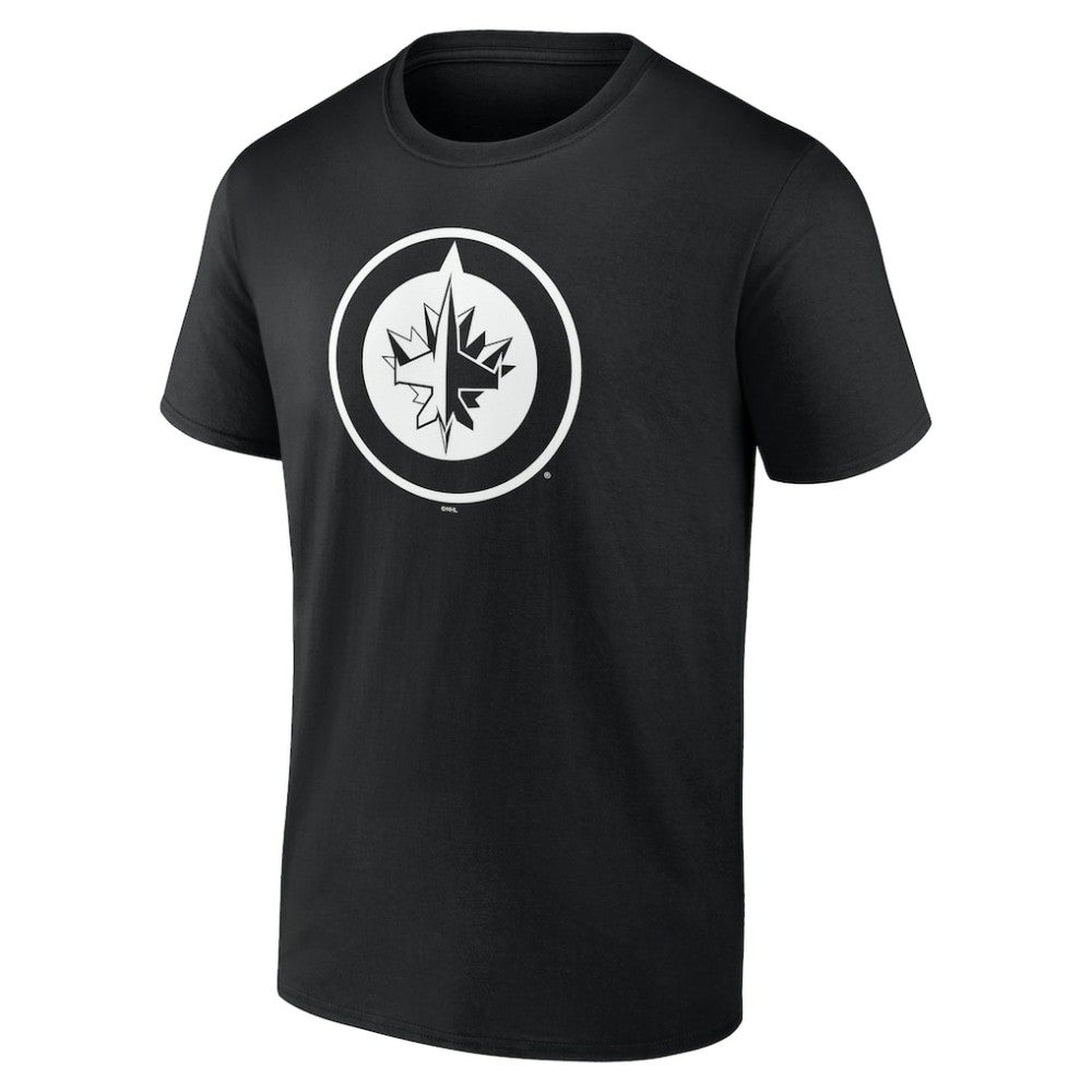 Winnipeg Jets Personalized Name & Number Monochrome T-Shirt - Black | NHL near me
