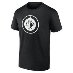 Winnipeg Jets Personalized Name & Number Monochrome T-Shirt - Black | NHL near me