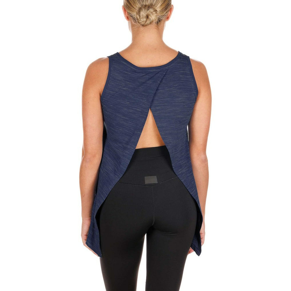 Dallas Cowboys New Era Women's Plus Size Space Dye Active Tank Top - Navy - NFL