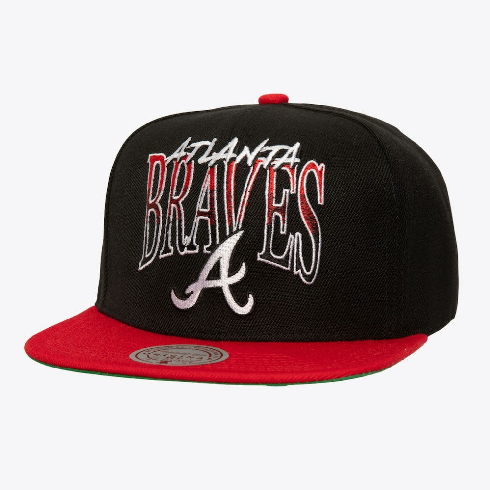 Atlanta Braves Mitchell & Ness Rise Up Snapback Hat Sale