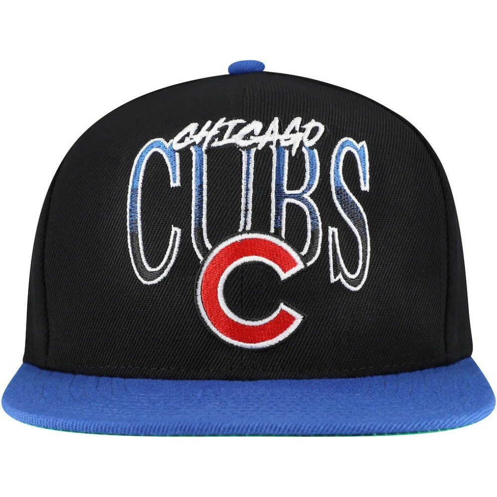 Chicago Cubs Mitchell & Ness Rise Up Snapback Hat Discount