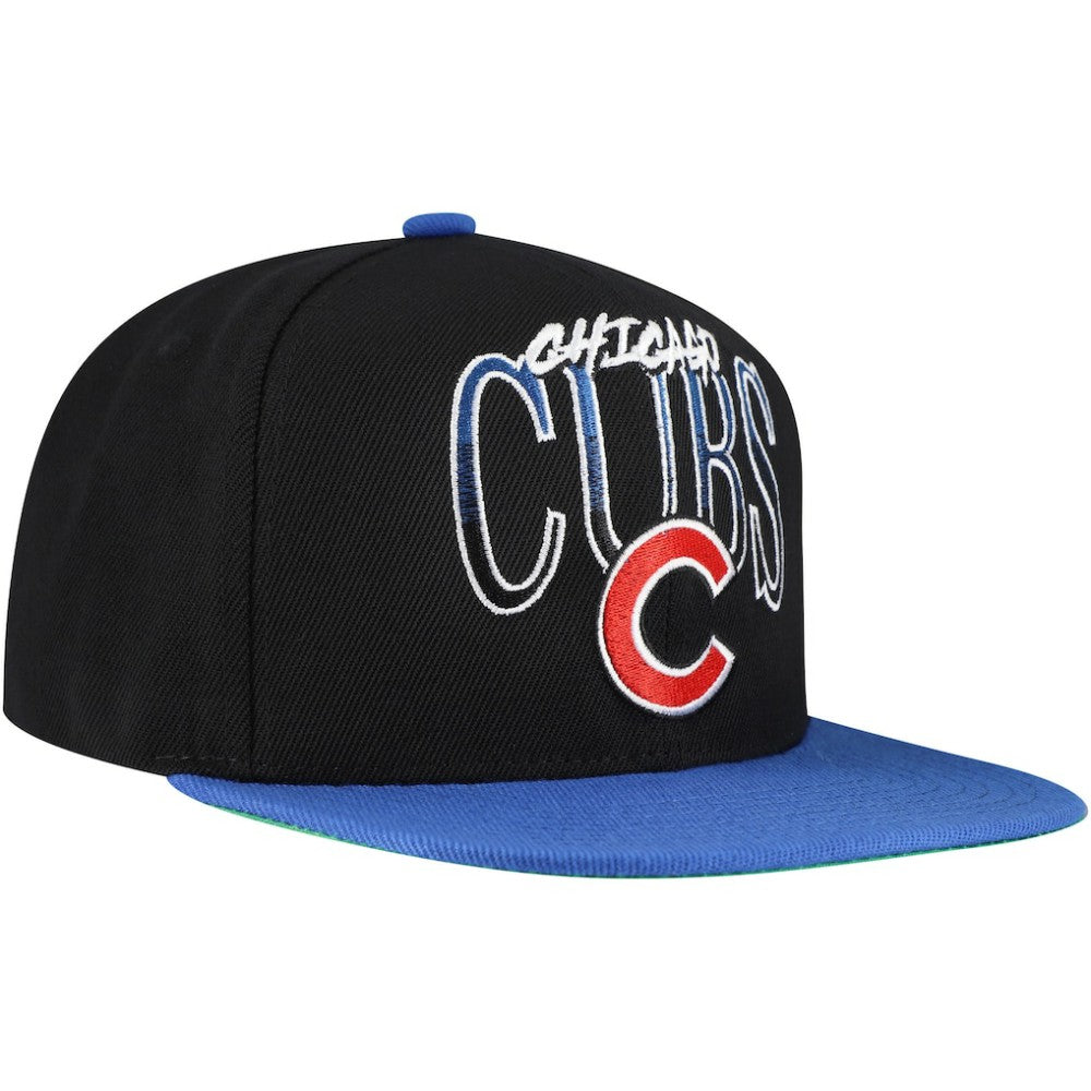 Chicago Cubs Mitchell & Ness Rise Up Snapback Hat Discount
