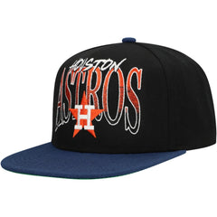 Houston Astros Mitchell & Ness Rise Up Snapback Hat Online