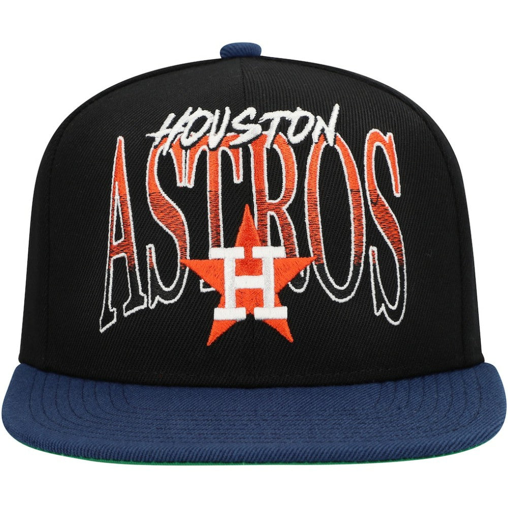 Houston Astros Mitchell & Ness Rise Up Snapback Hat Online