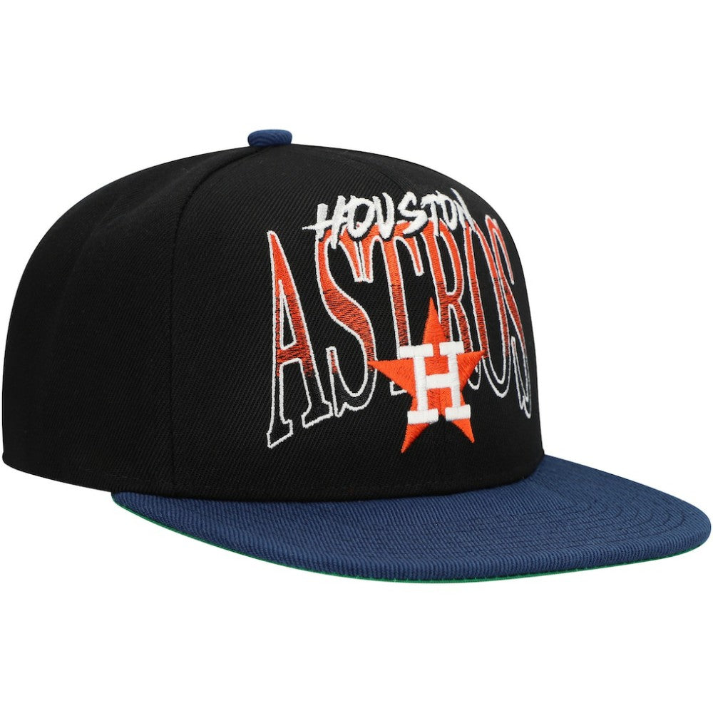 Houston Astros Mitchell & Ness Rise Up Snapback Hat Online