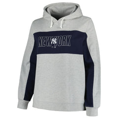 New York Yankees Profile Women's Plus Size Pullover Jersey Hoodie for sale