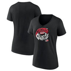Carolina Hurricanes Women's Native V-Neck T-Shirt - Black | NHL Lifestyle