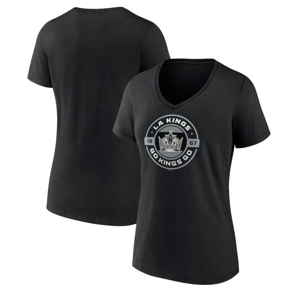 Los Angeles Kings Women's Native V-Neck T-Shirt - Black | NHL online