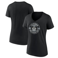 Los Angeles Kings Women's Native V-Neck T-Shirt - Black | NHL online